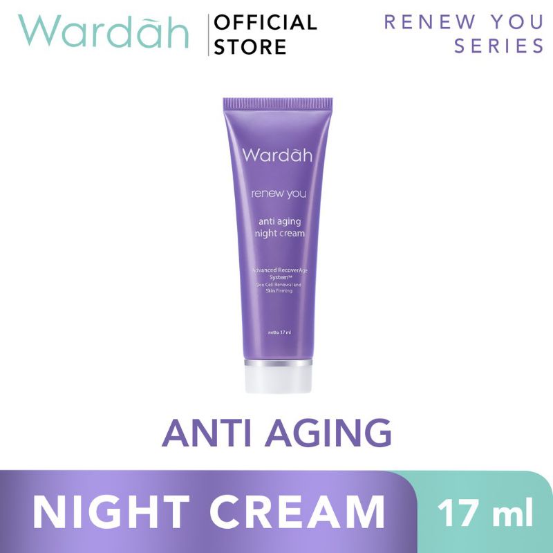 Wardah Renew You Series Anti Aging I Paket Anti Aging Anti Keriput Day Night Cream Facial Wash Serum Kemasan Baru