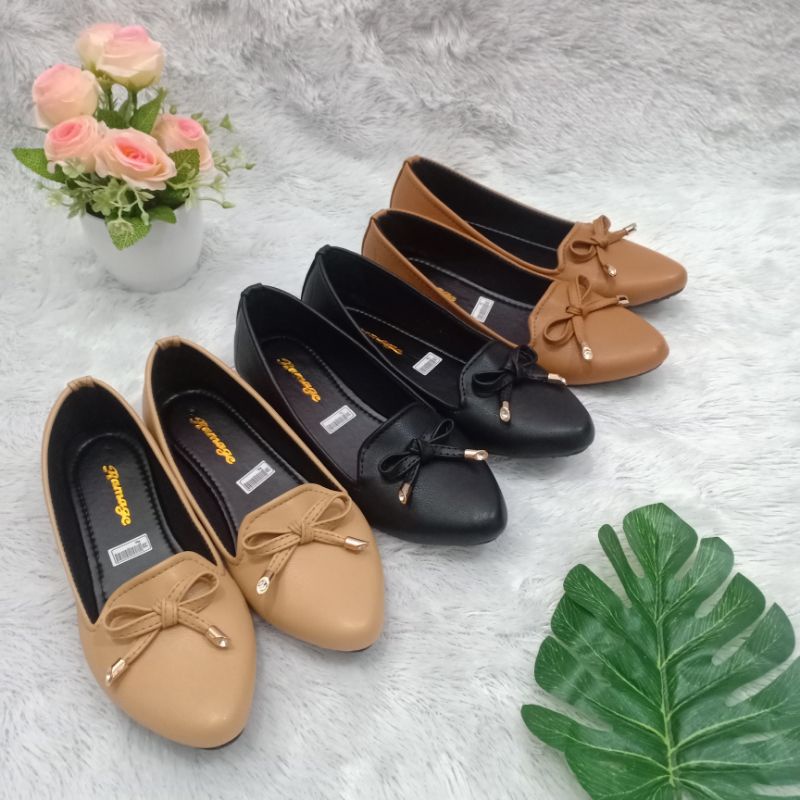 SEPATU FLATSHOES WANITA SOL KARET H06 37/44