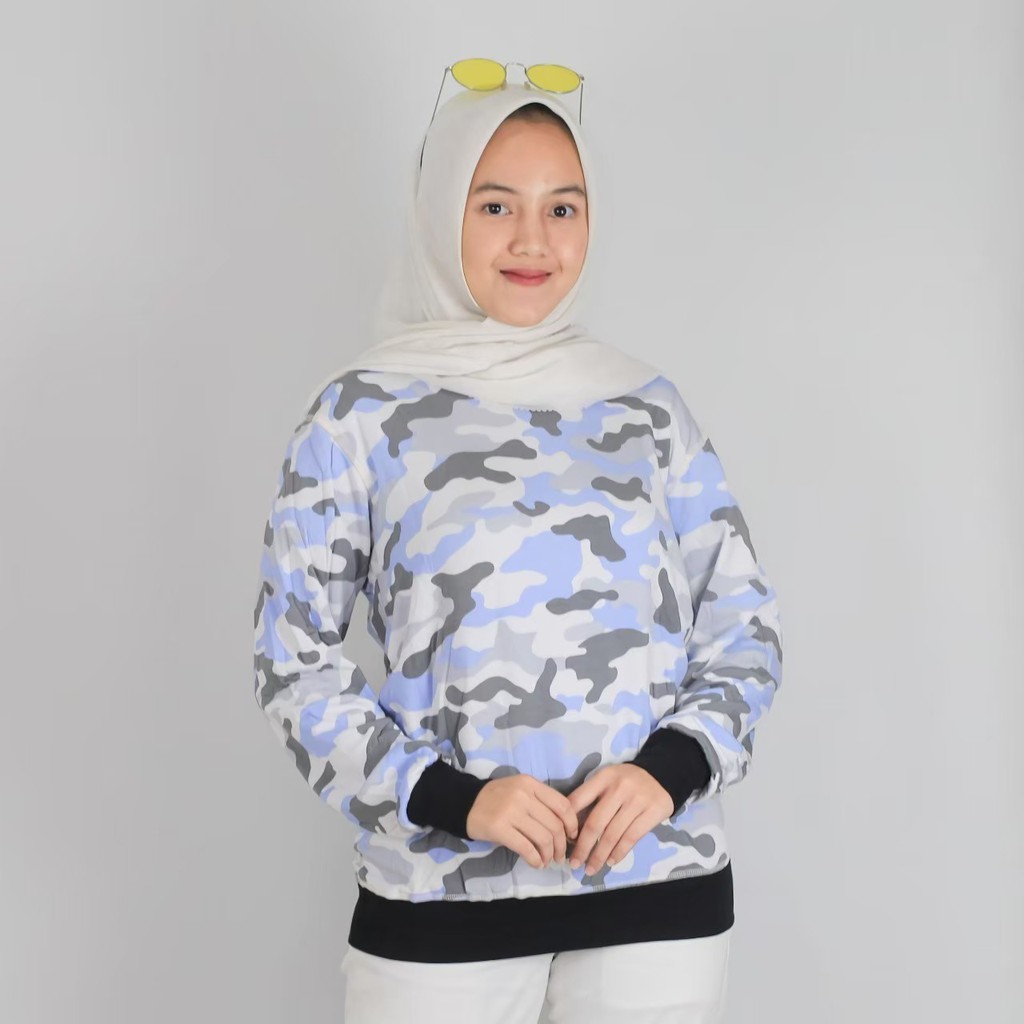 sweater hoodie polos Wanita dan pria murah keren kekinian hodie terbaru simple- BISA COD-CREWNECK