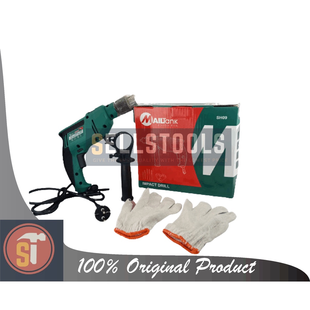 Mailtank Mesin Bor Listrik 13 mm MAILTANK SH-09 Bor tembok beton kayu Super Kuat Bor Impact Drill