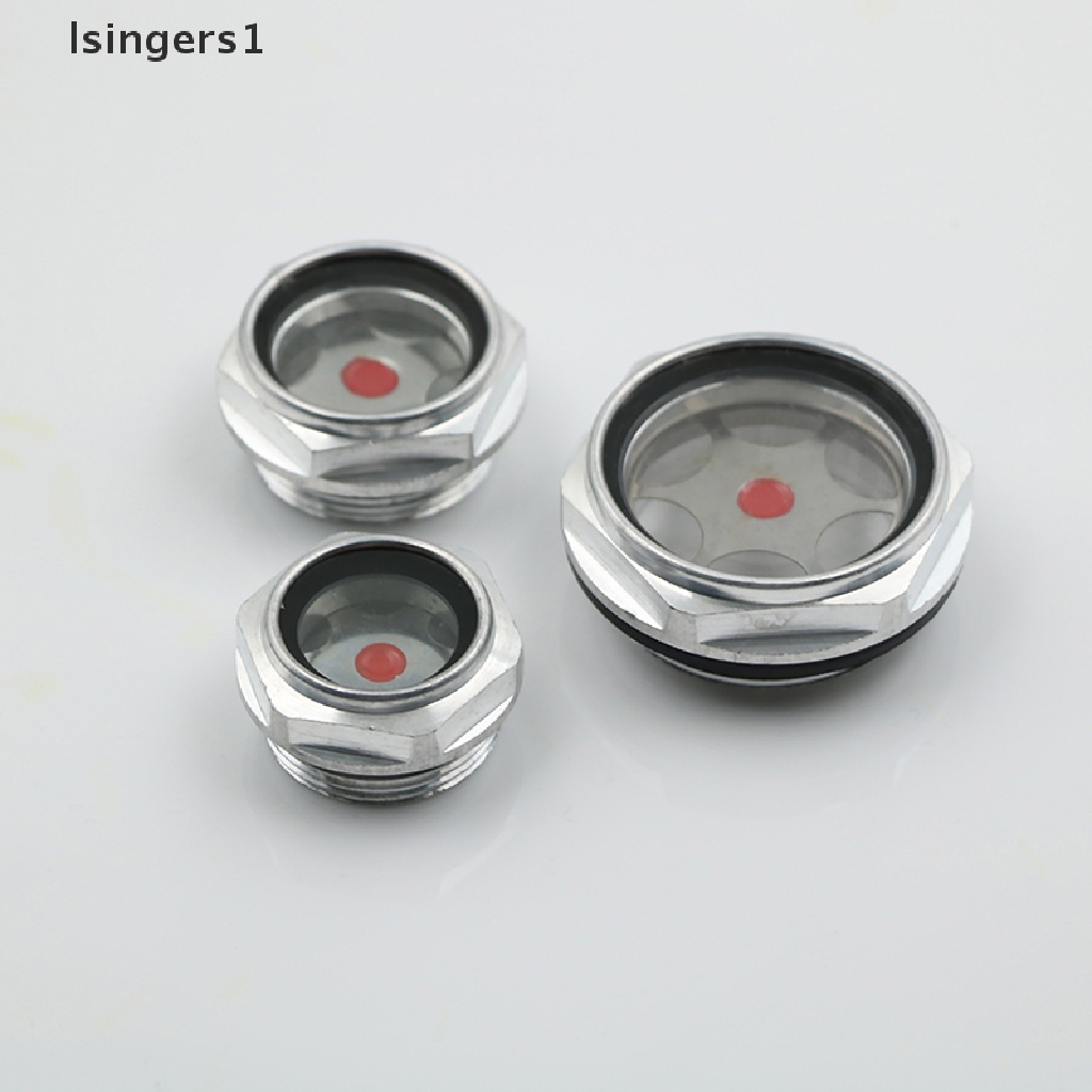 [lsingers1] 16mm-48mm male threaded metal air compressor oil level sight glass Boutique