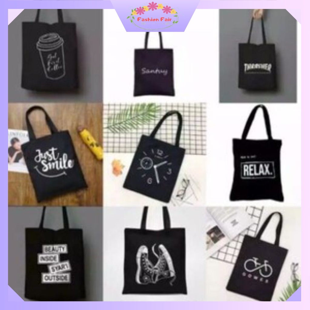 Fashion Fair - (C) ToteBag PEREKAT tote bag custom tas tote wanita kpop murah custom motif