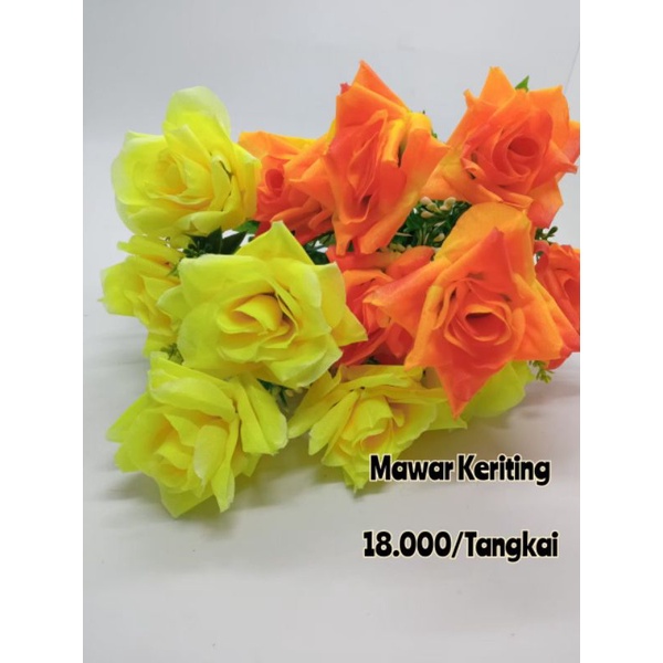 Bunga Artificial Mawar Keriting Bunga Mawar Artificial
