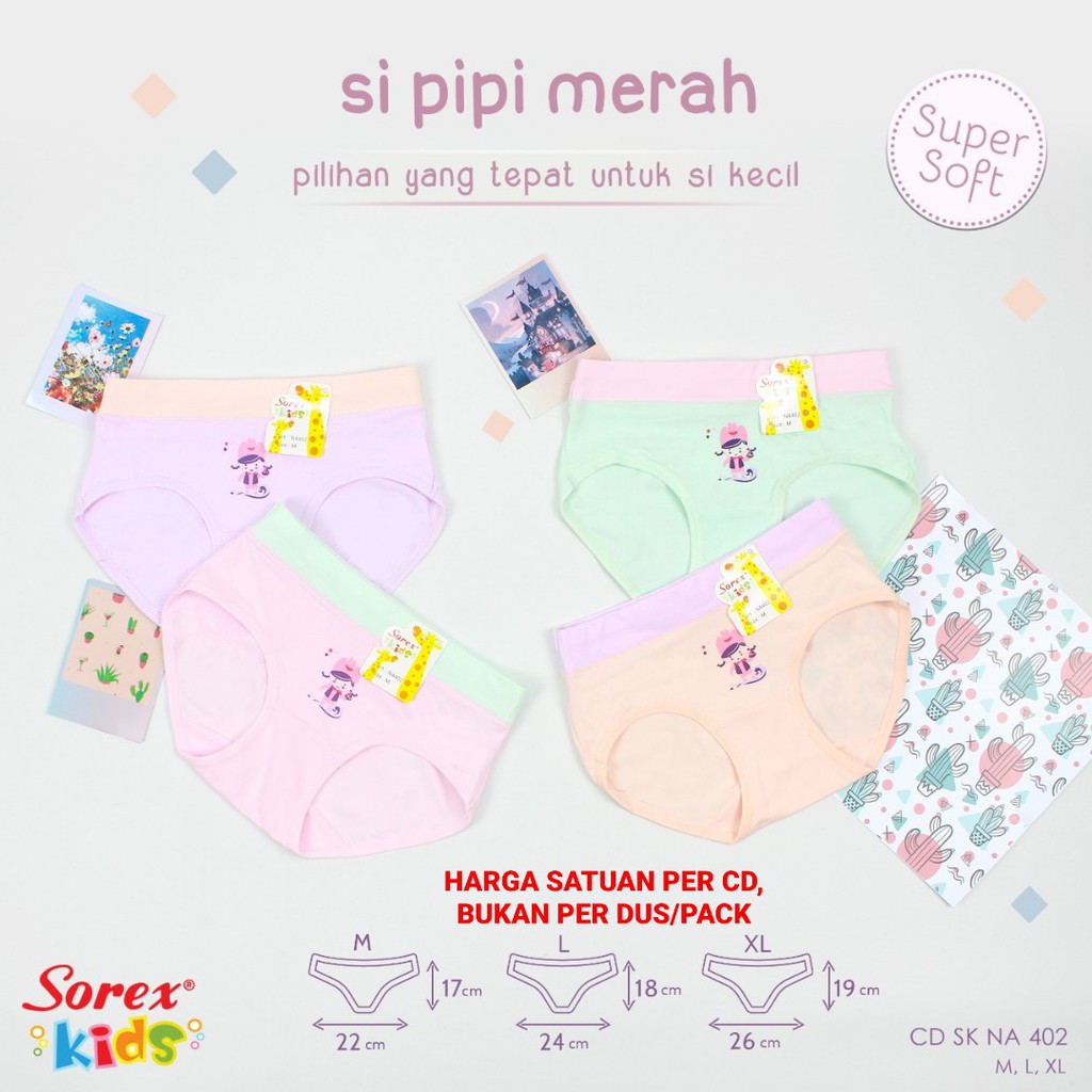 SOREX KIDS CD CELANA DALAM ANAK SK NA401 NA402