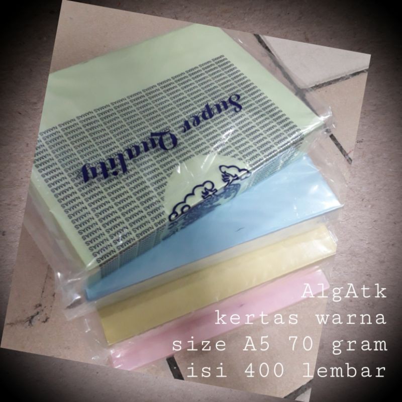 

Kertas hvs warna A5 70gsm