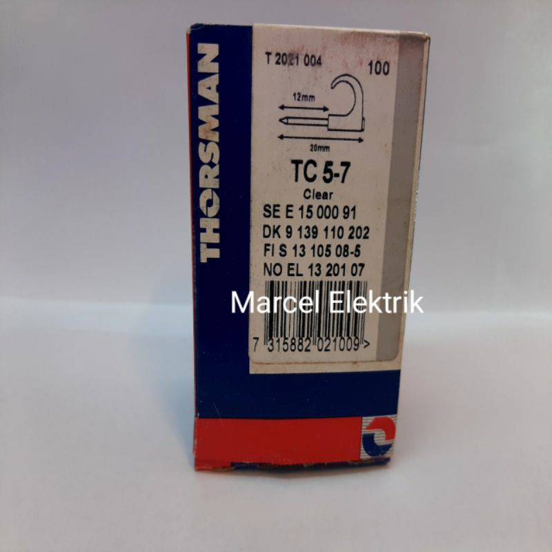 klem kabel data/Klem Kabel Cat 5 isi 100Pc paku beton