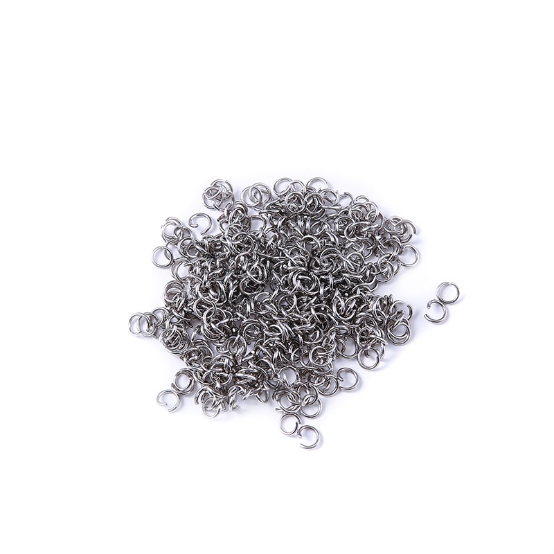 50pcs Ring Konektor Single Loop Ukuran 8mm Untuk Membuat Perhiasan