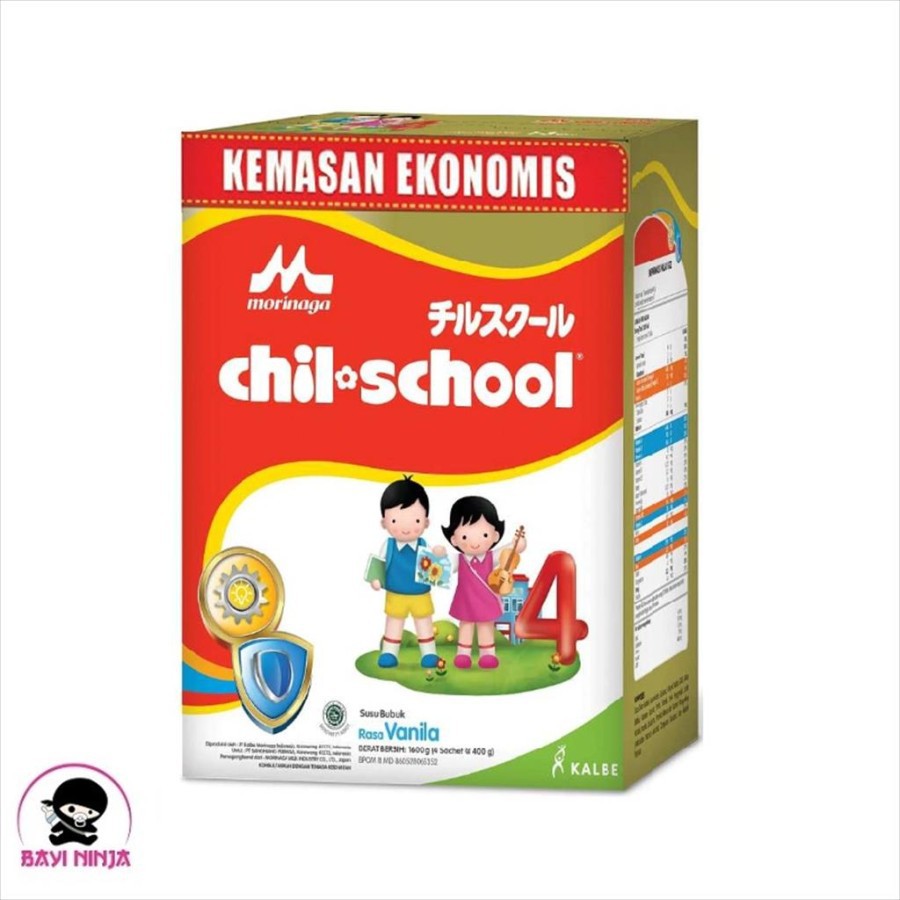 

MORINAGA CHIL SCHOOL Regular 4 Vanila Susu Box 1600g / 1600 g