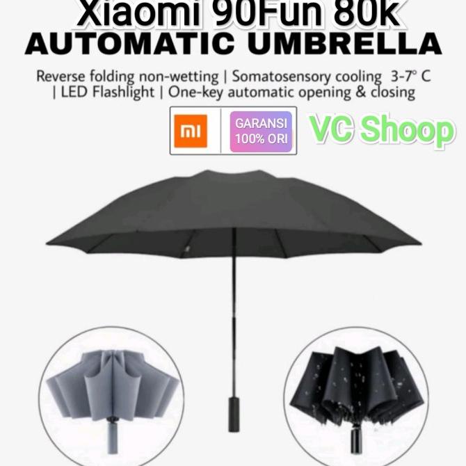 Xiaomi 90FUN Automatic Umbrella With Flashlight-Payung Lipat
