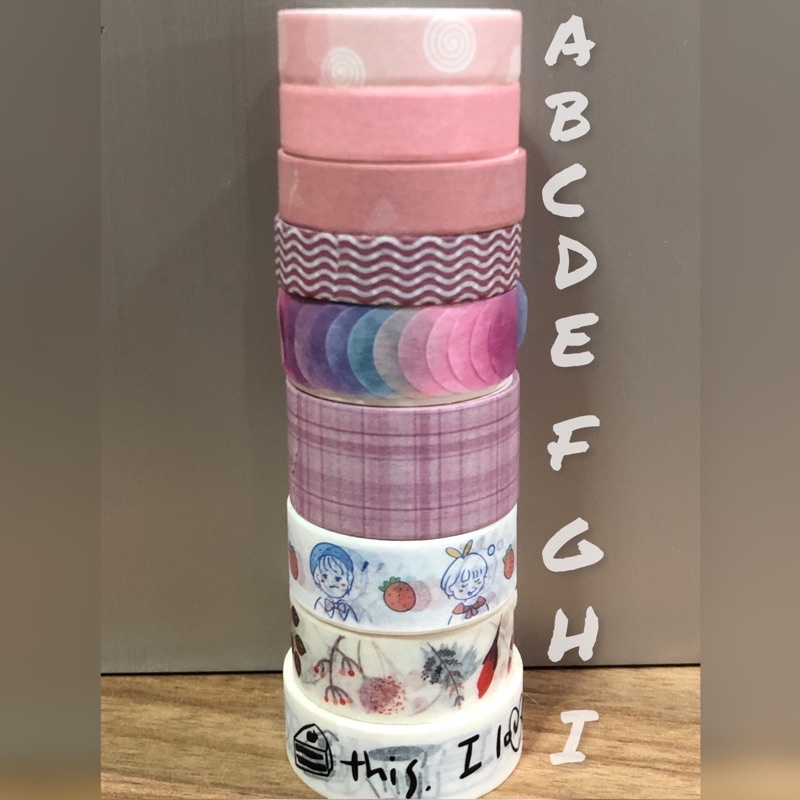 

Washi Tape for decor, journaling, diary, journal, packing, wrapping
