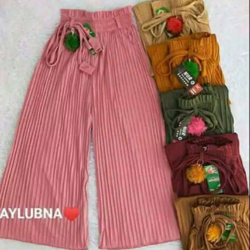 Promo Celana Kulot Plisket Anak//Kulot Plisket Anak Tanggung