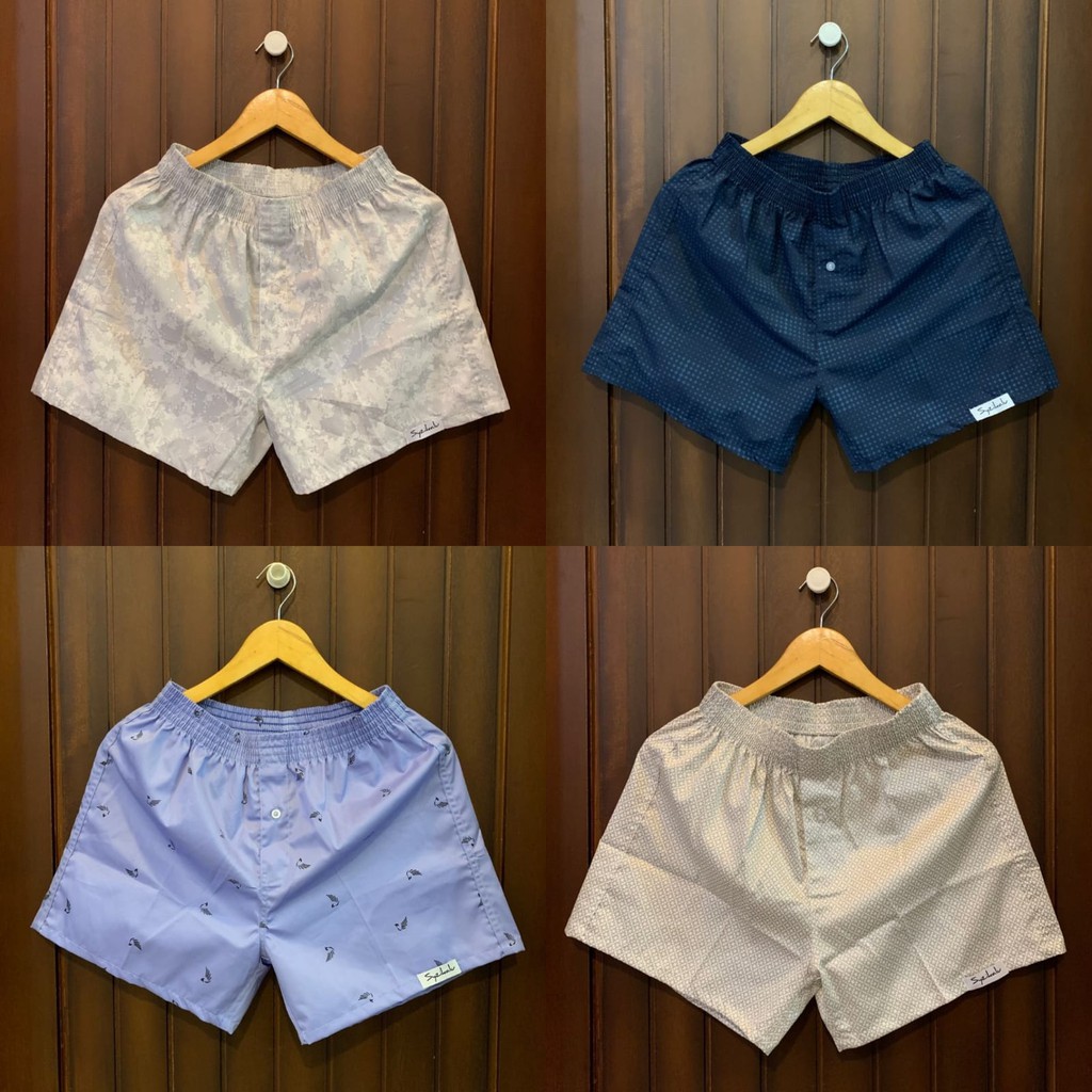 Syzikalu Boxer Pria Wanita Dewasa Katun Printing Premium Motif X takako