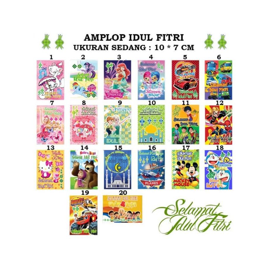 

Kualitas Terbaik Amplop Murah Angpao Lebaran Idul Fitri Isi 10 Pc Medium - 3429