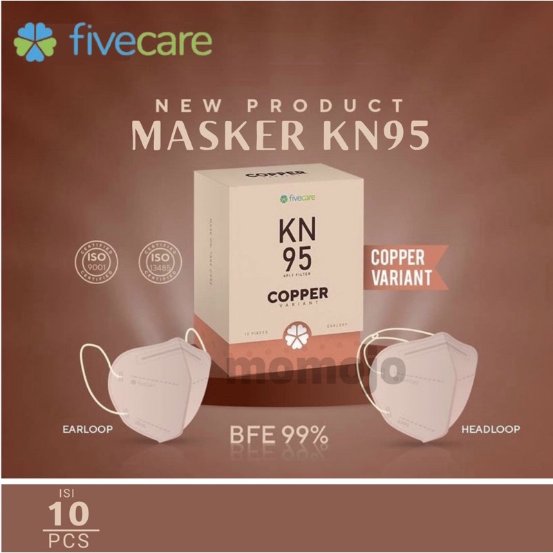 FIVECARE Masker KN95 6PLY Filter EARLOOP / HEADLOOP SURGICAL FACE MASK