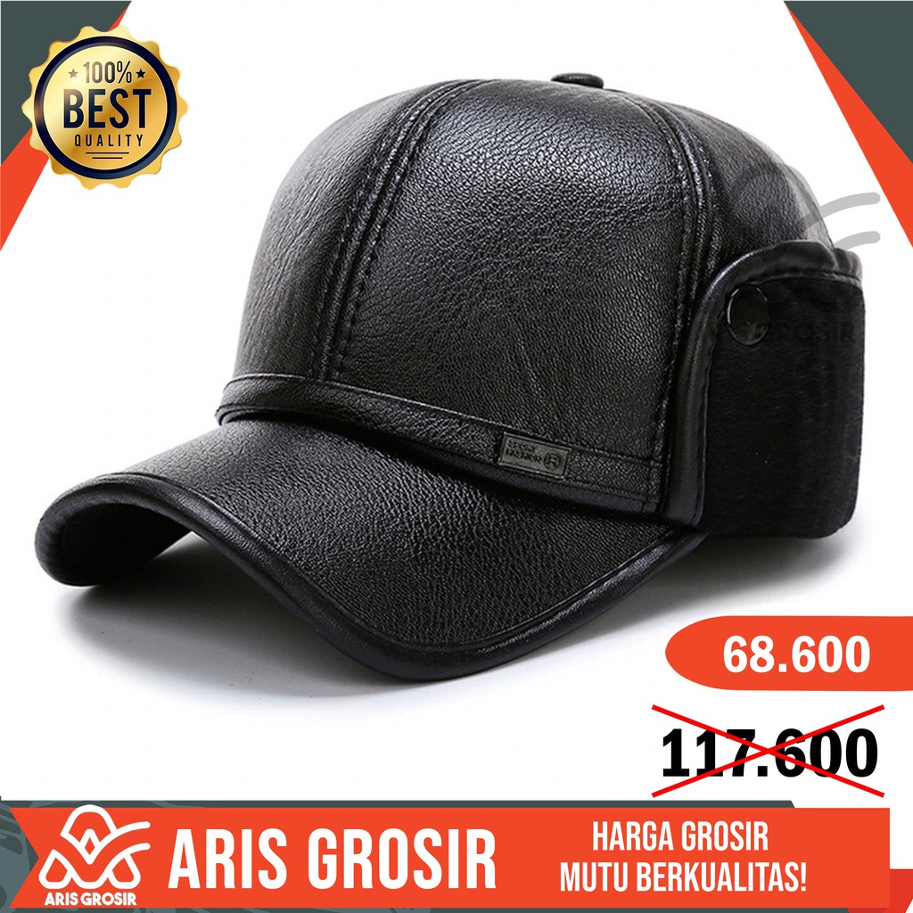 TOPI PRIA KULIT PREMIUM TOPI BASEBALL JEPANG ORIGINAL IMPORT NEW IMPORT X549