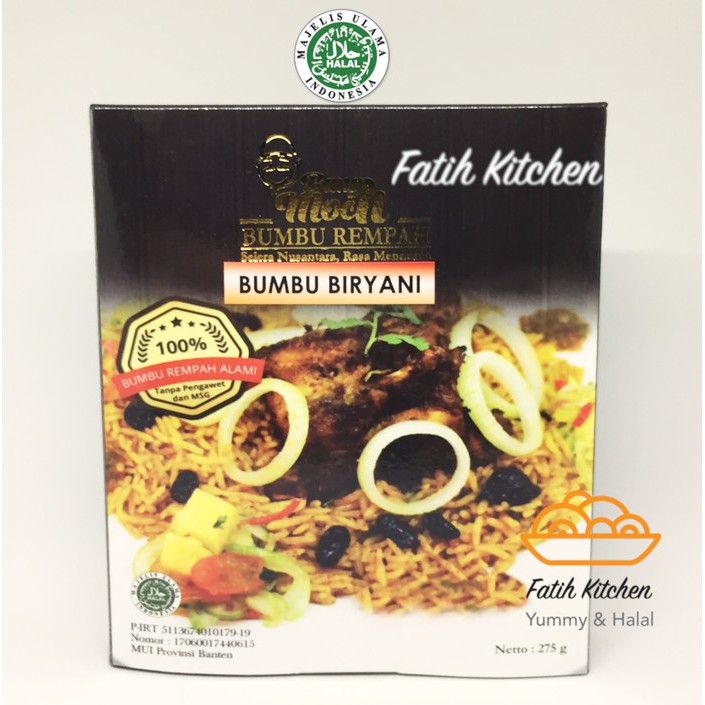 

Terbatas - Bumbu Nasi Biryani Dari Bang Moch (Tanpa Beras Basmati)