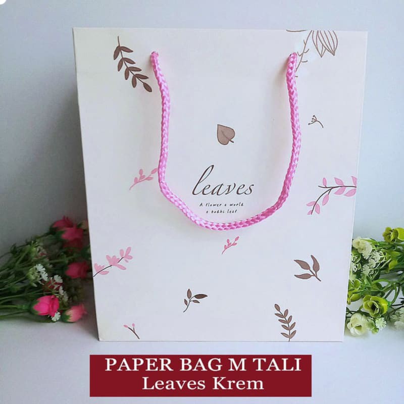

Paper Bag Tali Motif / Tas Kertas Kado / Tas Ulang tahun - M LEAVES 2