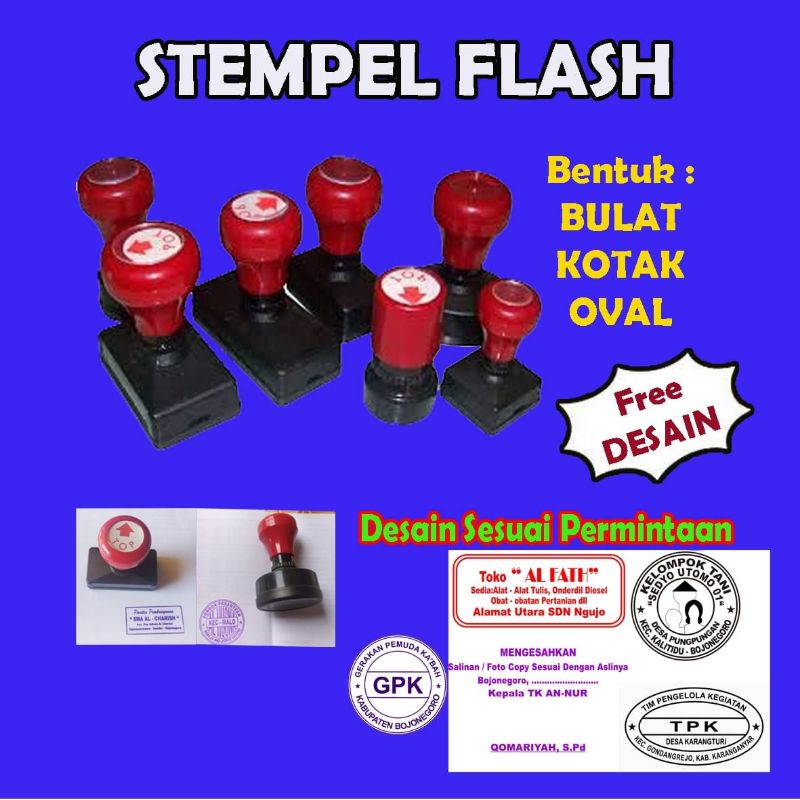 

stempel flash, stempel otomatis Costum murah