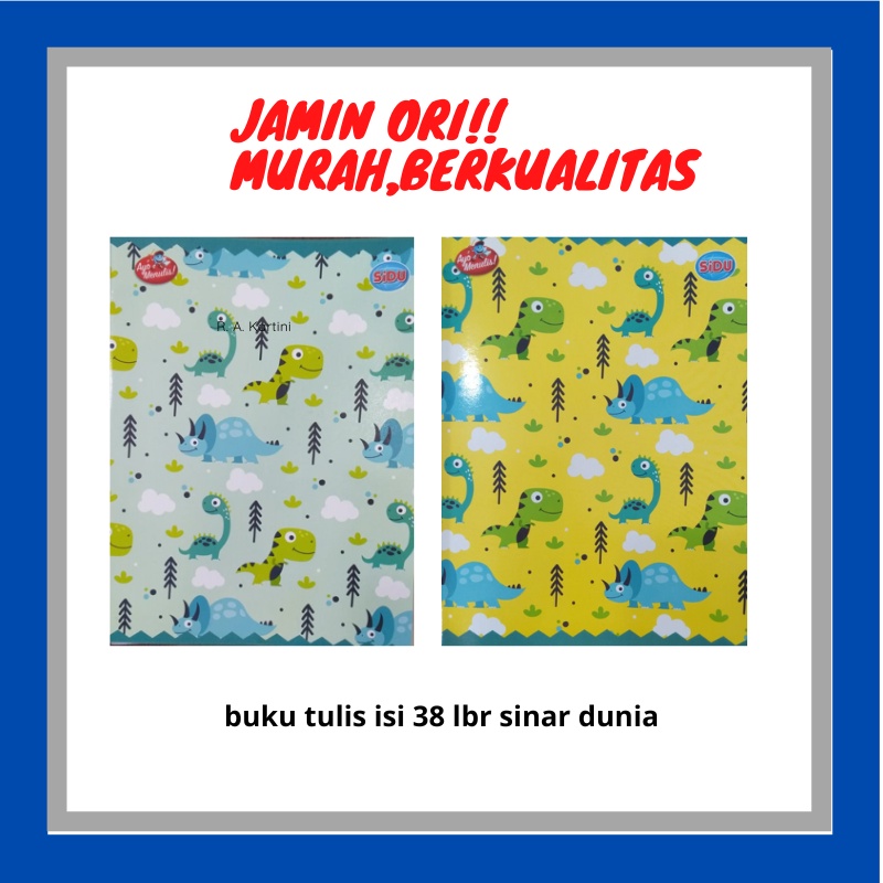 

[Alx] Jual buku tulis 38 sinar dunia per biji