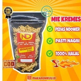 

camilan Mie Kremes Pedas Ndower Kemasan Pouch 100g, Mie kremez Mi Kremes Gemes