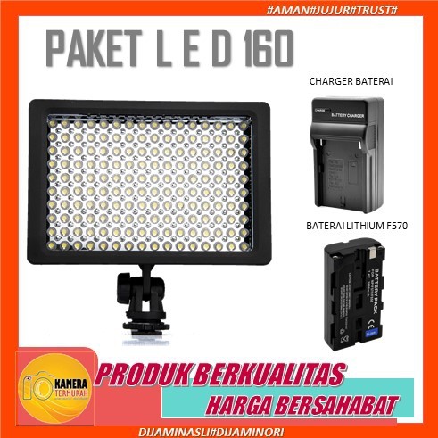 Lighting Lampu LED Kamera Video 160 LED-HD-160 LED Video Lighting Studio Lampu Studio