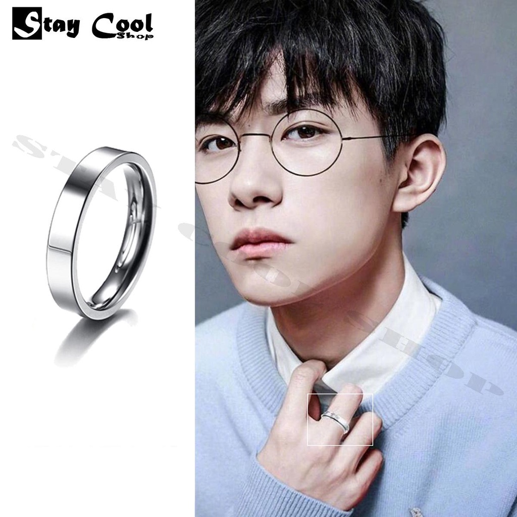 Cincin Kotak Polos Titanium -100% TITTANIUM ASLI - Cincin TITANIUM Asli Pria dan Wanita Bisa cod bayar ditempat