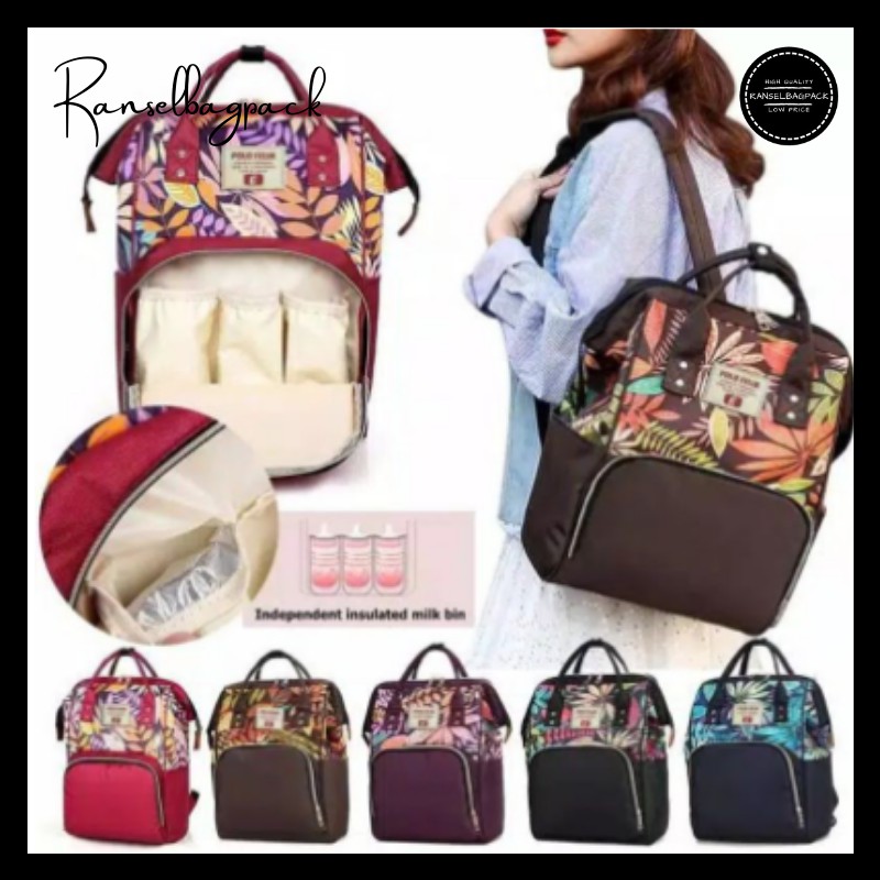 Tas Ransel Diaper Diapars Bag Tas Ransel Bayi Baby Besar Terbaru Import Murah Wanita Cewek Perempuan