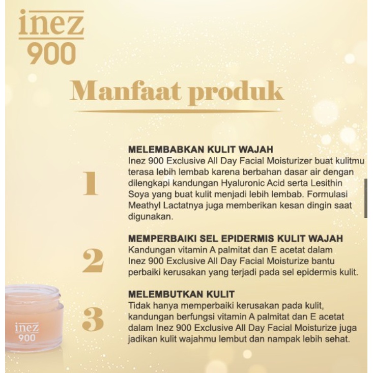 Inez 900 Exclusive All Day Facial Moizturize