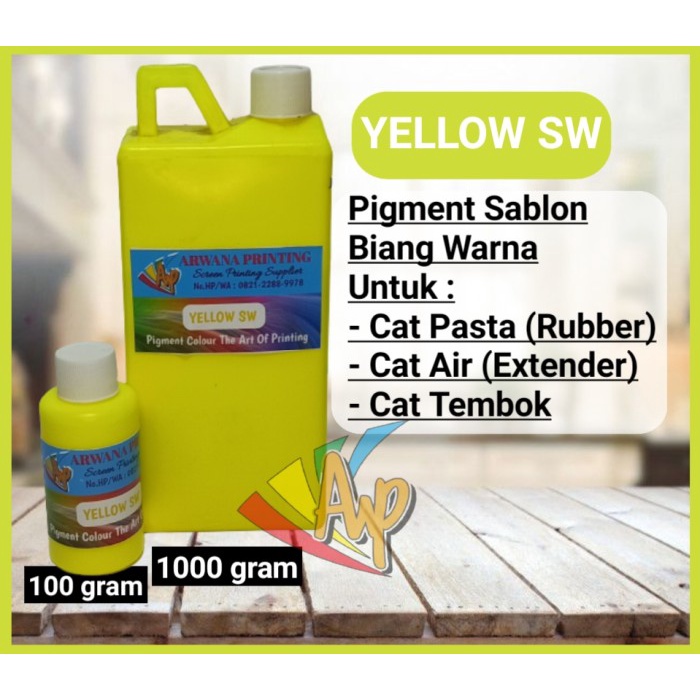 

Produk Terbaru Pigment Fluorescent Yellow Sw Biang Warna Sablon Kuning 100 Gram