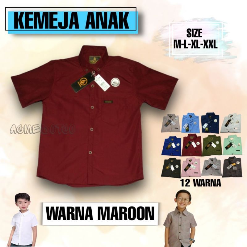 KEMEJA ANAK LAKI LAKI / BAJU ANAK /BAJU KEMEJA ANAK LAKI-LAKI / baju kemeja polos  murah