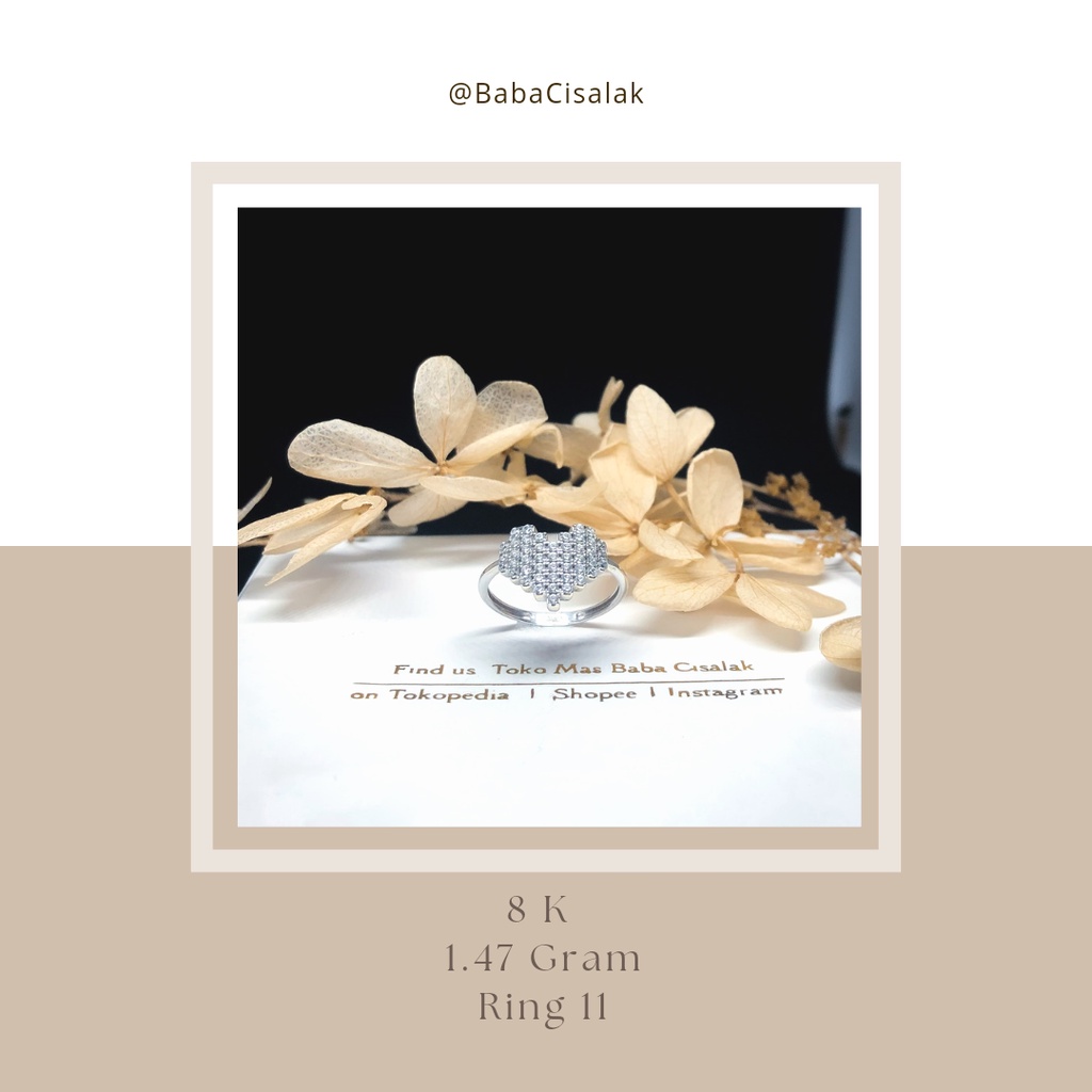 Cincin Emas Putih Mix Model