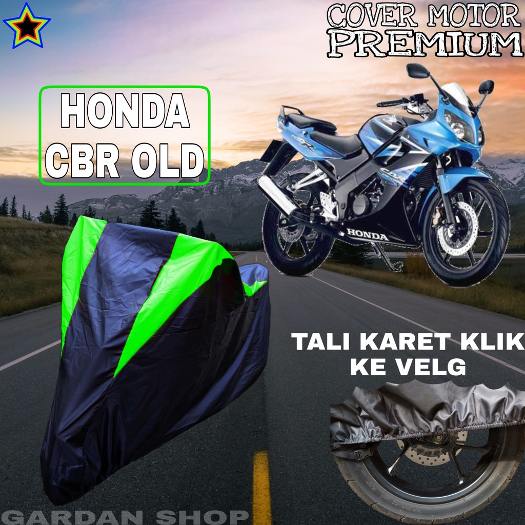 Sarung Motor HONDA CBR OLD Hitam HIJAU Body Cover Penutup Pelindung Motor Honda Cbr PREMIUM