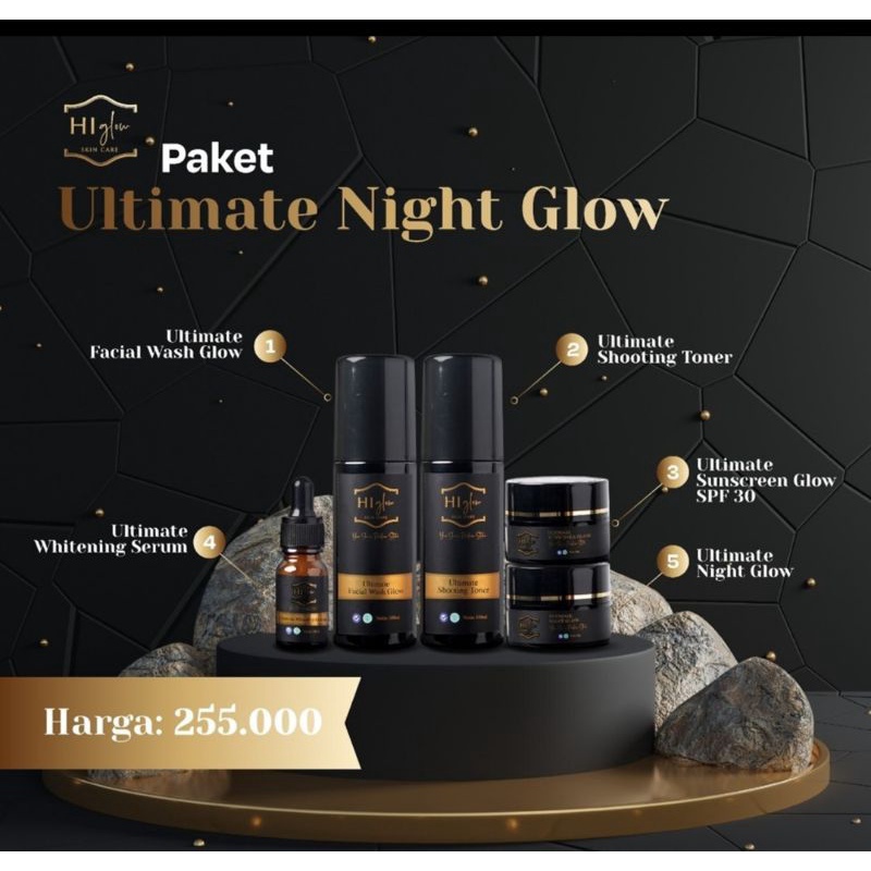 (TERLARIS) Hi glow Ultimate Night Glow (Paket Normal)
