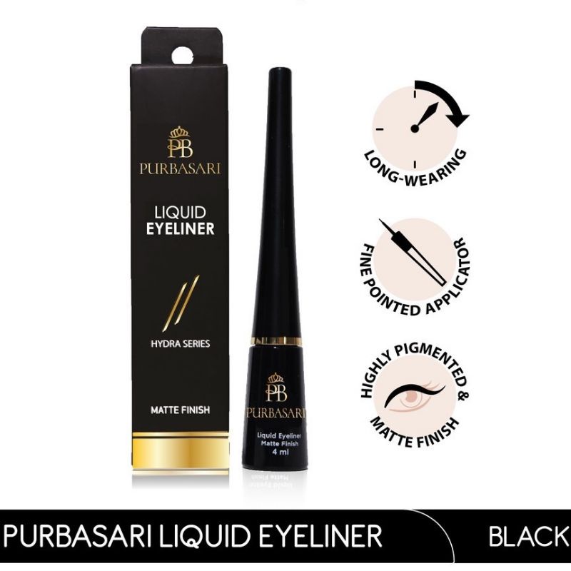 Purbasari Liquid Eyeliner Hydra Series matter finish