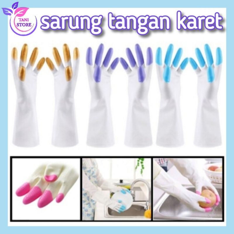 Sarung tangan karet_sarung tangan cuci piring_sarung tangan berkebun_dll.