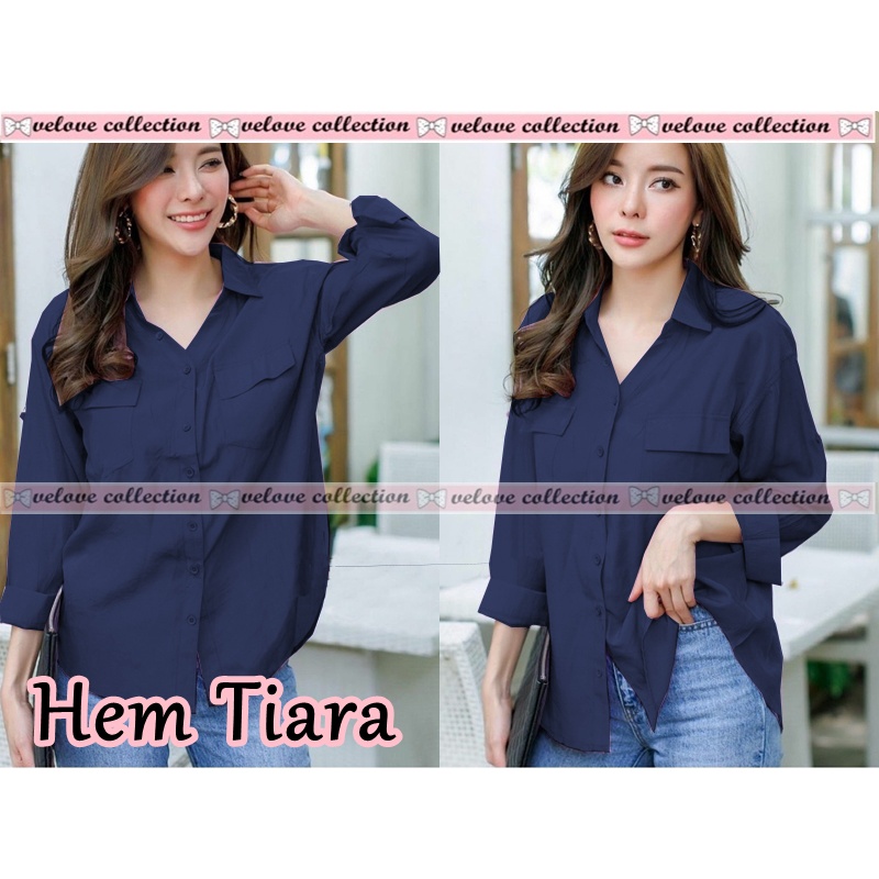 KALANTHA FASHION Yeseo Shirt Hem Wanita Terbaru Kemeja Wanita Bahan Rayon Atasan Wanita Terlaris-2