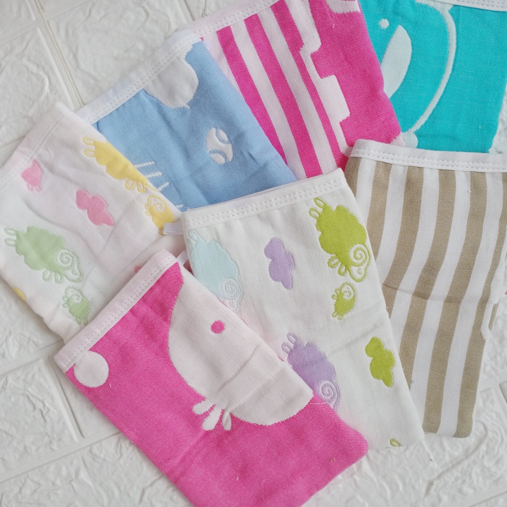 [SET 2 PCS] Waslap Handuk Kain Mandi Bayi / Lap Bayi / Seka Dixon