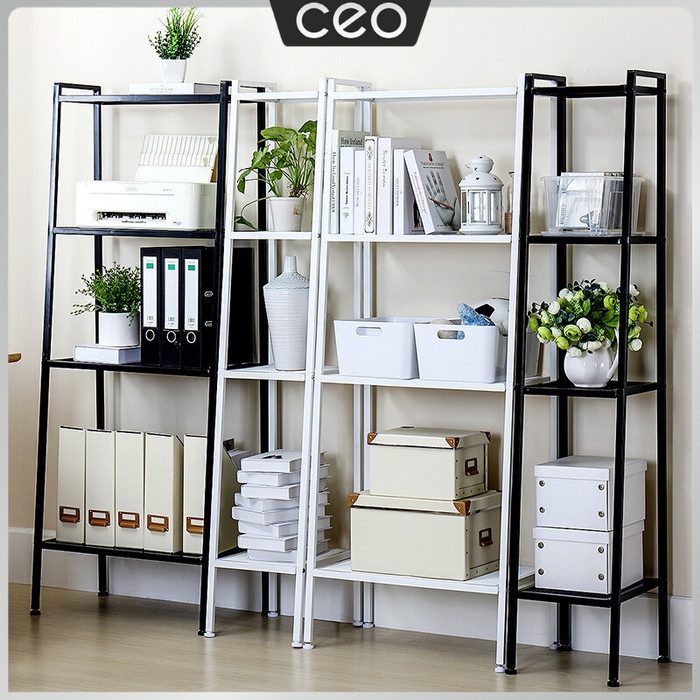 PROMO BISA COD RAK CEO Rak Buku Tingkat Serbaguna Rak Susun Serbaguna Rak Ruang Tamu - Hitam, Kecil 