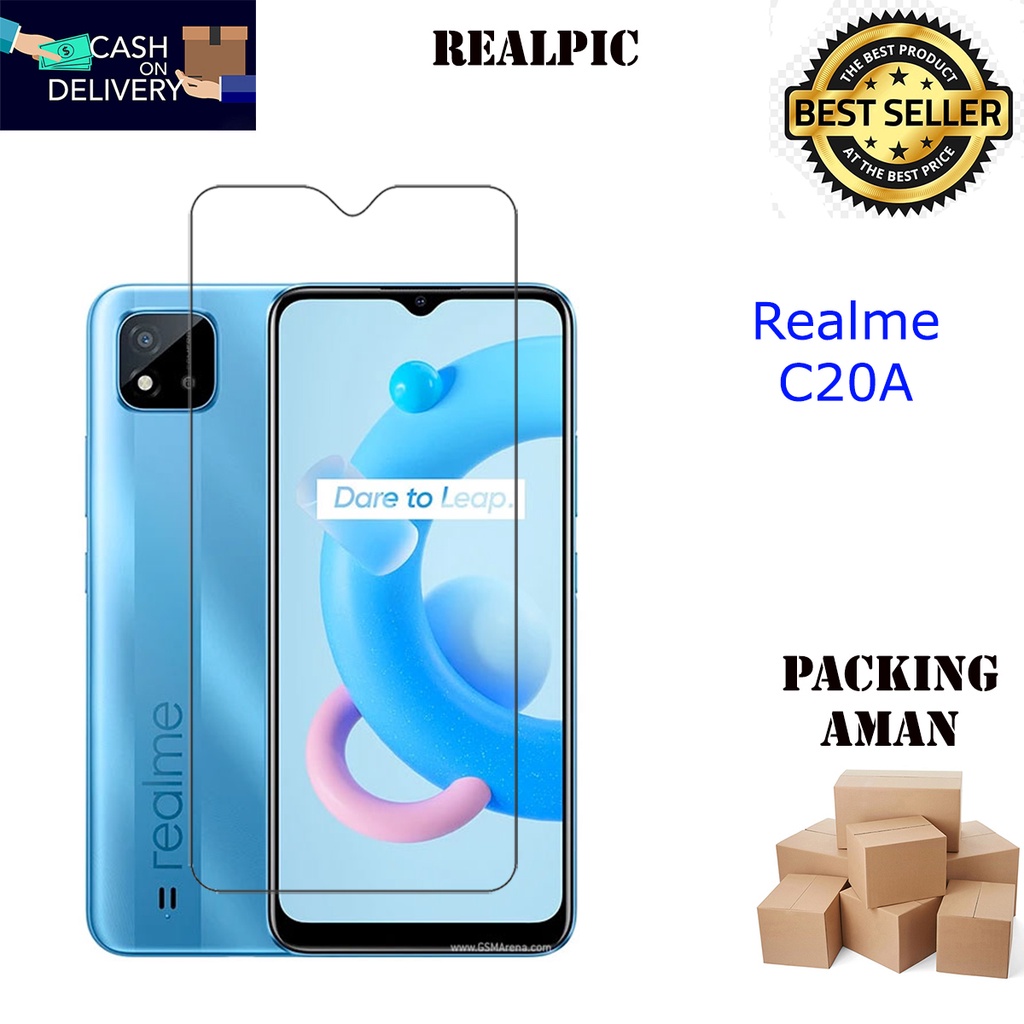 Tempered Glass Realme C20a Screen Protector Anti Gores