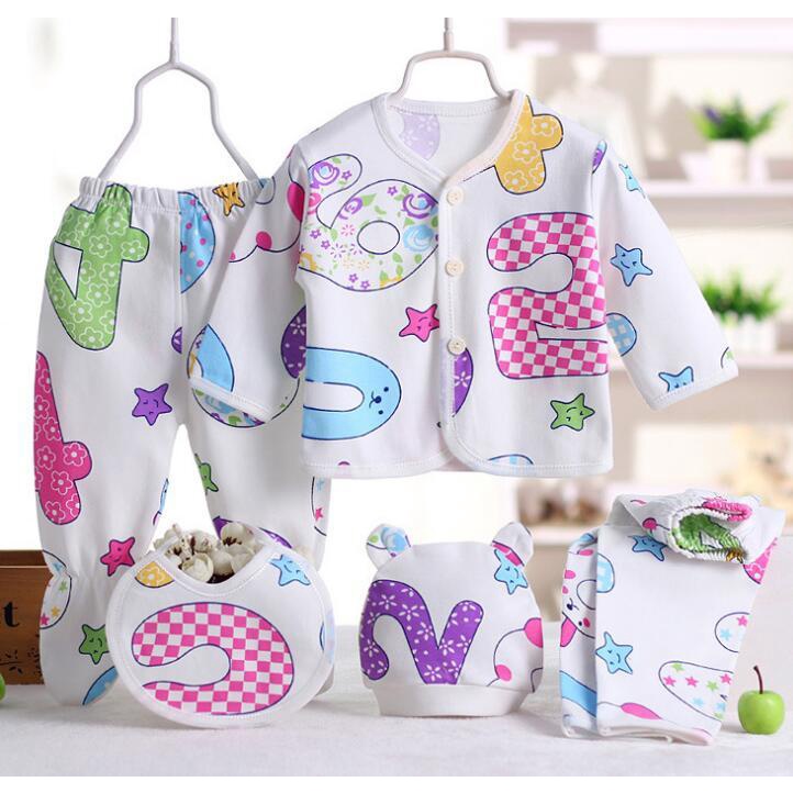 LID9038 - 5 in 1 Set Baju/ Piyama Baby Soft &amp; Comfortable Cotton