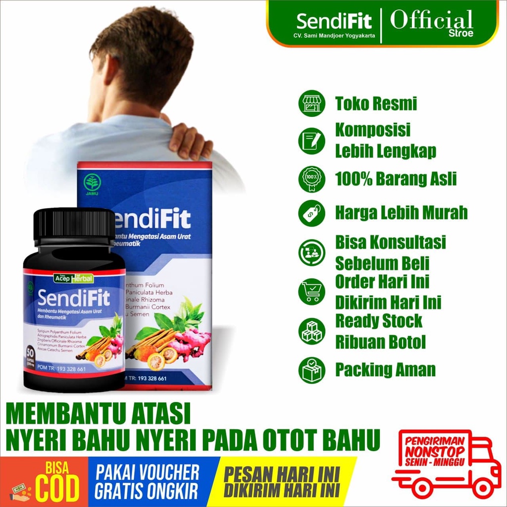 SendiFit Obat Sakit Bahu atau Nyeri Bahu Nyeri Pada Otot Bahu Leher Kaku Nyeri otot Leher Dan Nyeri 