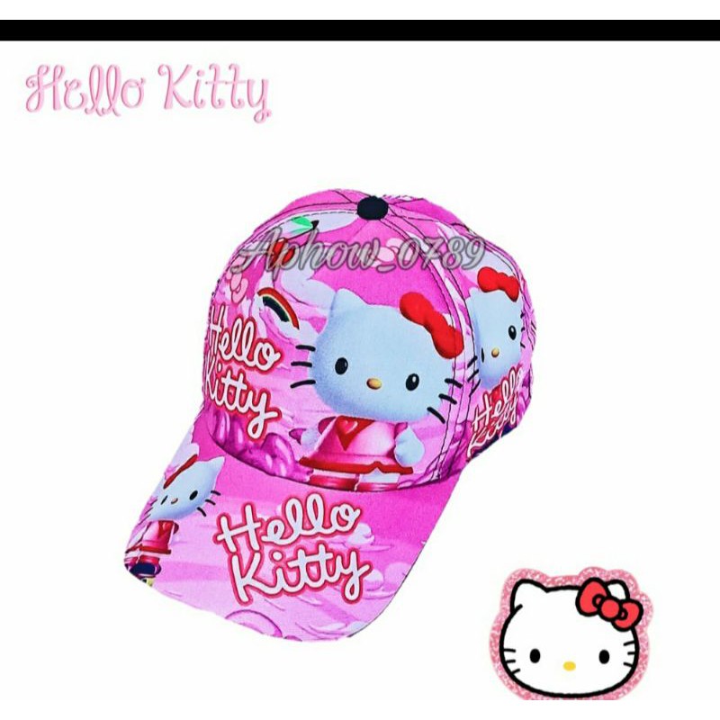 topi hello kitty printing