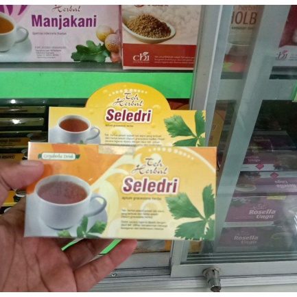 TEH HERBAL DAUN SELEDRI AMPUH MENURUNKAN DARAH TINGGI, KOLESTEROL, MENGOBATI PUSING &amp; MIGRAIN HALAL IZIN BPOM