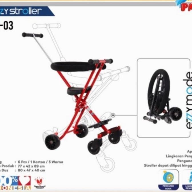 Stroller Ezzy PMB Ez-03 Stroller Travel Bisa Lipat