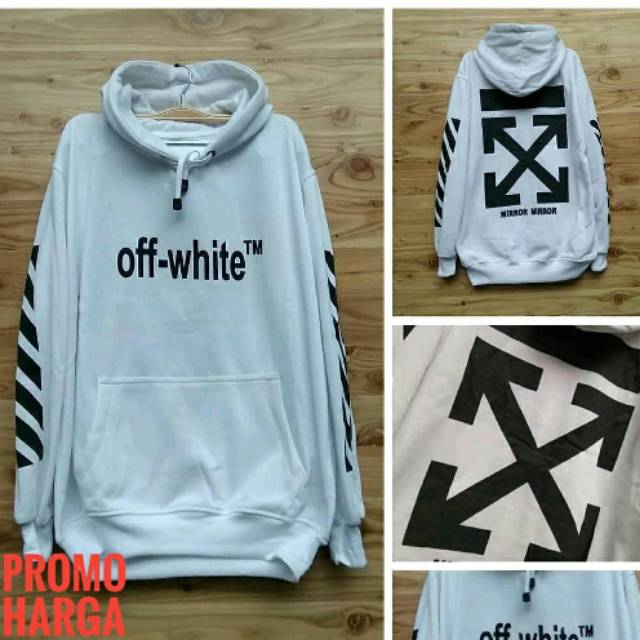 jaket hoodie off white