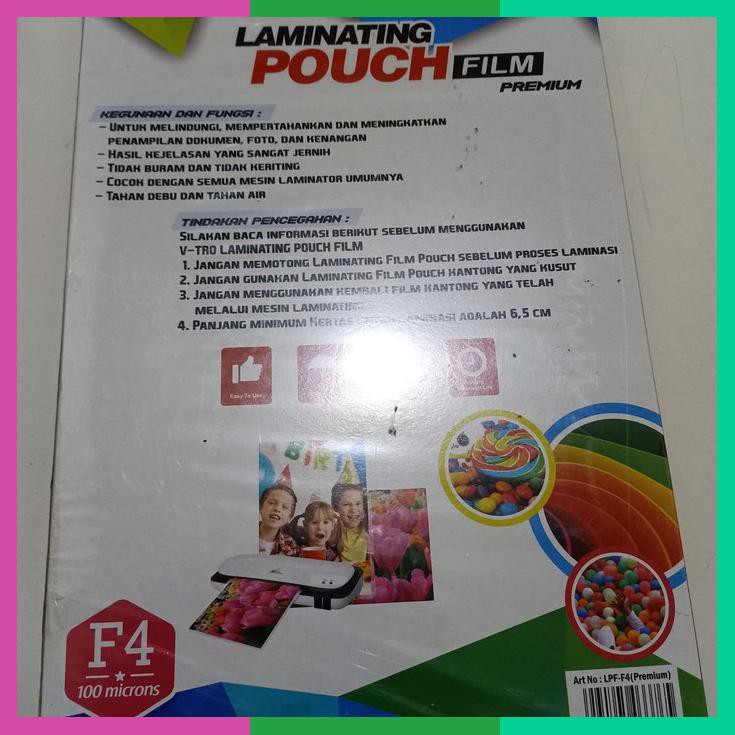 

Plastik Laminating F4 / Laminating Folio 100 Micron