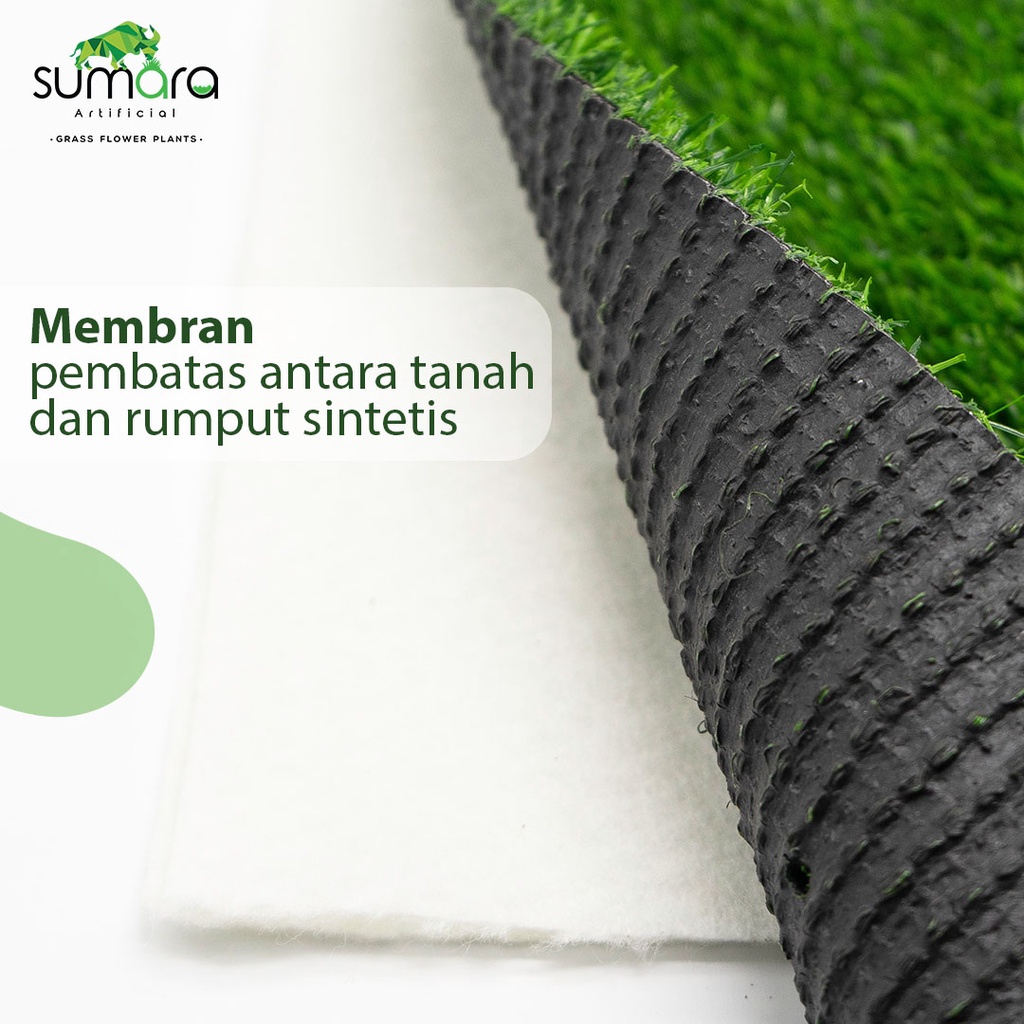 MEMBRAN RUMPUT SINTETIS UNTUK PEMASANGAN TANAH