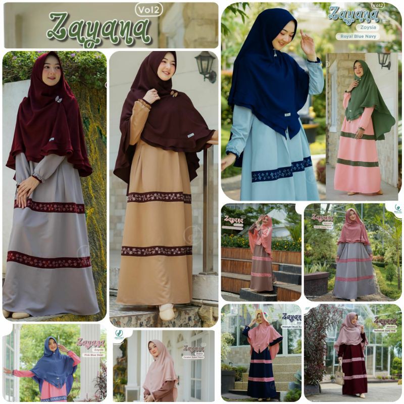 Gamis set》ZAYANA VOL.2 》Original Alwa Hijab