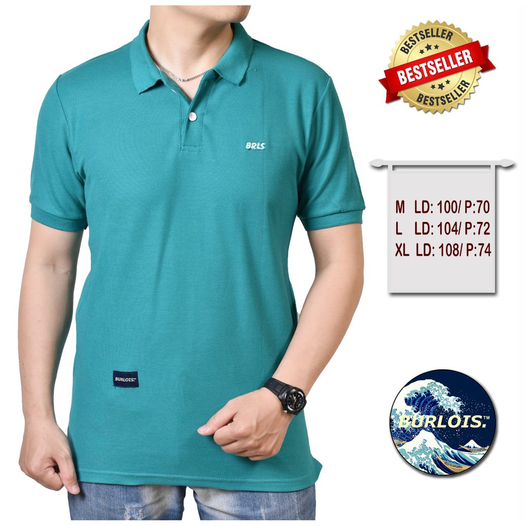 Burlois Store Original Kaos Burlois Kerah Pria Polo Tshirt Cotton Wangki TOSCA