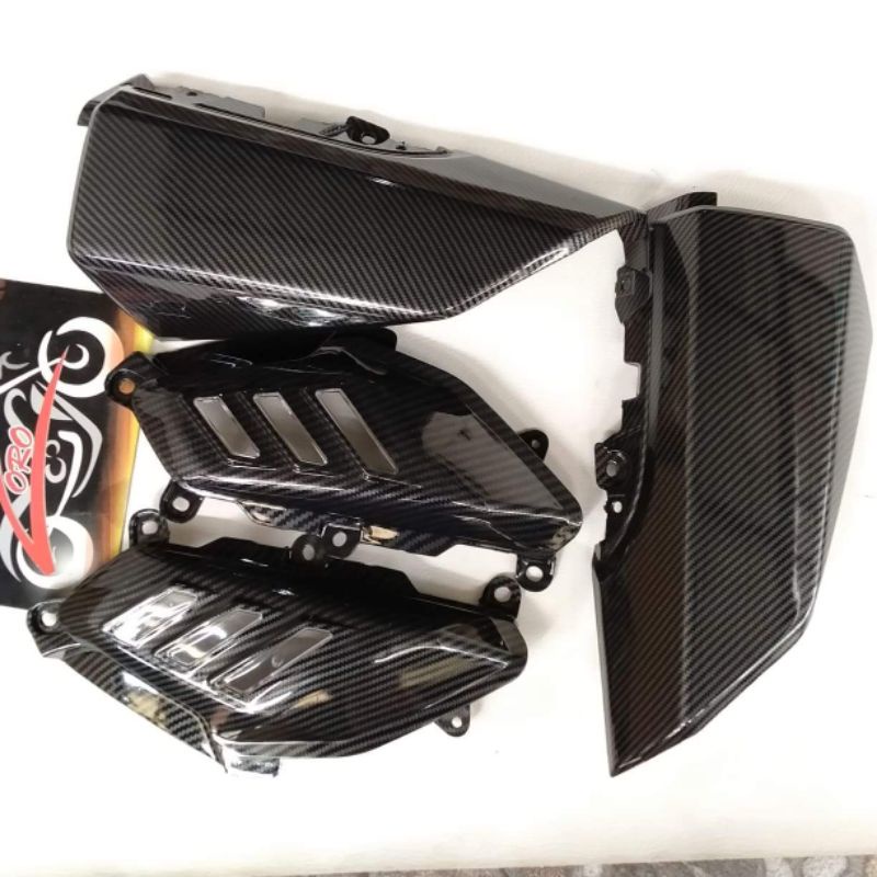 Paket Cover Carbon Yamaha Nmax Cover Sen Depan Carbon / Body Sirip Samping Karbon Zoro